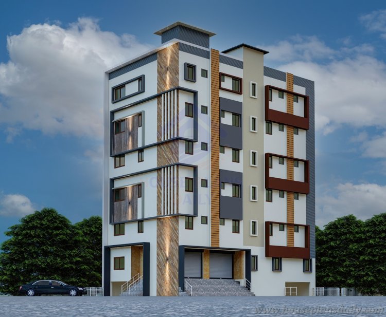 Hostel | Hostel Plans Design | Hostel Building Elevation