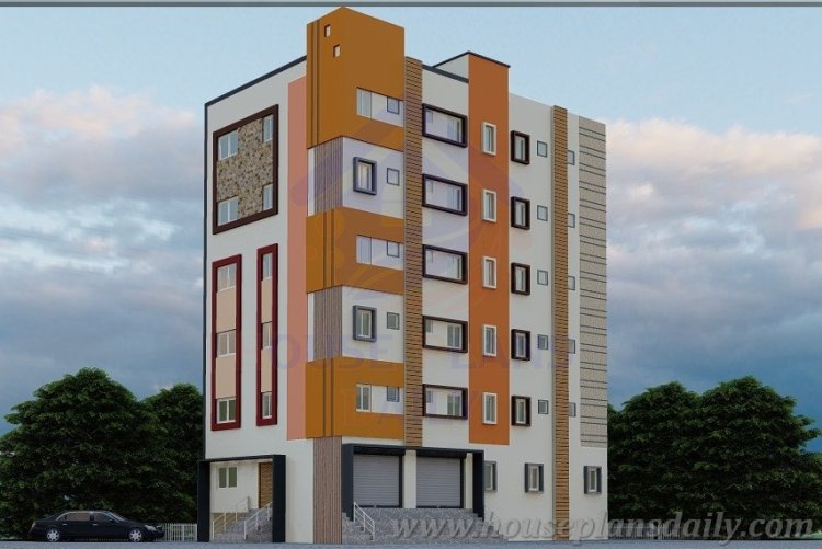 Hostel | Hostel Plans Design | Hostel Building Elevation