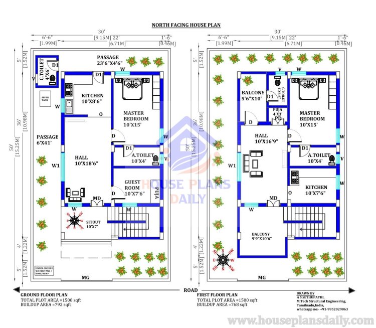 Front Design House | Front Design for House | 1BHK Plan