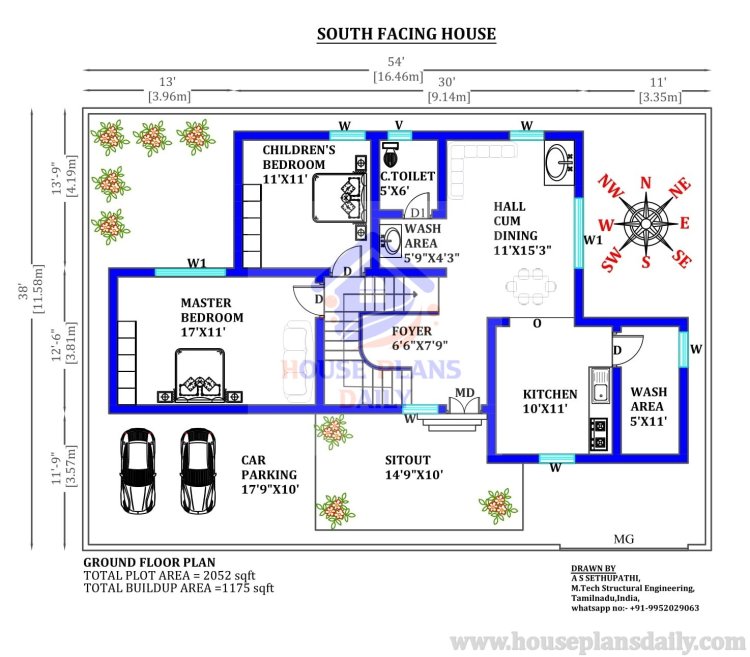 South Face House Plan | South Home | House Designs