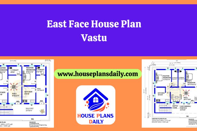 East Face House Plans with Vastu | East Face House Plan Vastu