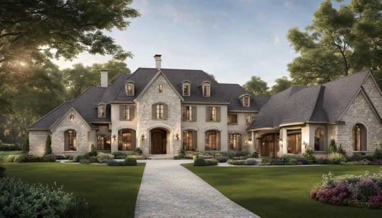 French Country House Front Design |  Front Elevation Design | HouseFront Design