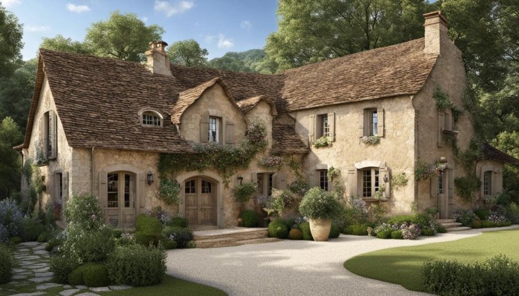 French Country House Front Design |  Front Elevation Design | HouseFront Design