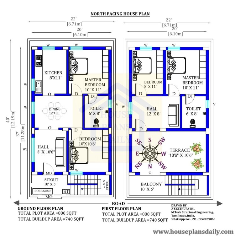 Vastu Shastra Approved: Top 100 North Facing House Plans for Positive Energy |PDF Book
