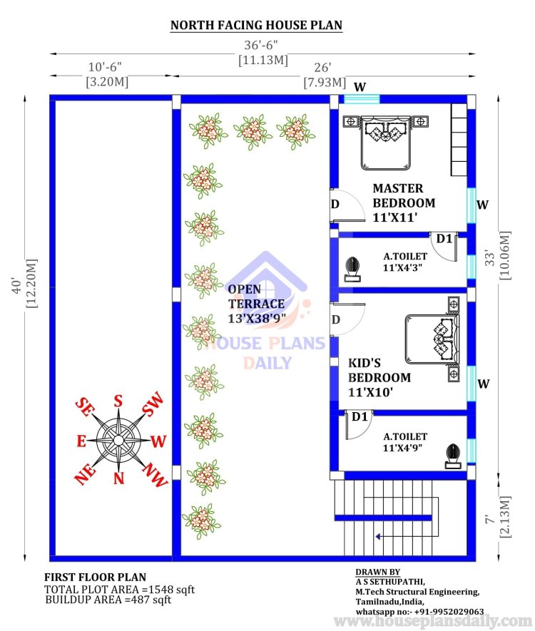 Maximizing Harmony and Prosperity: The Ultimate Guide to 4BHK North Facing House Plans as Per Vastu