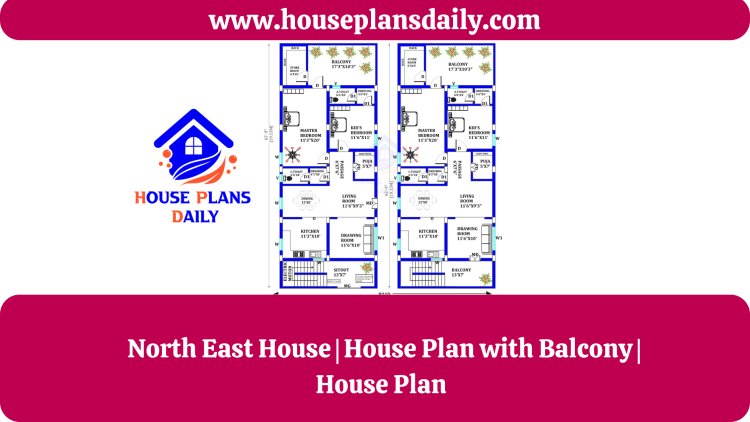North East House | House Plan with Balcony | House Plan