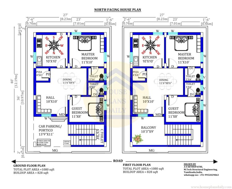 House Plan Design in Tamilnadu- House Plans Daily