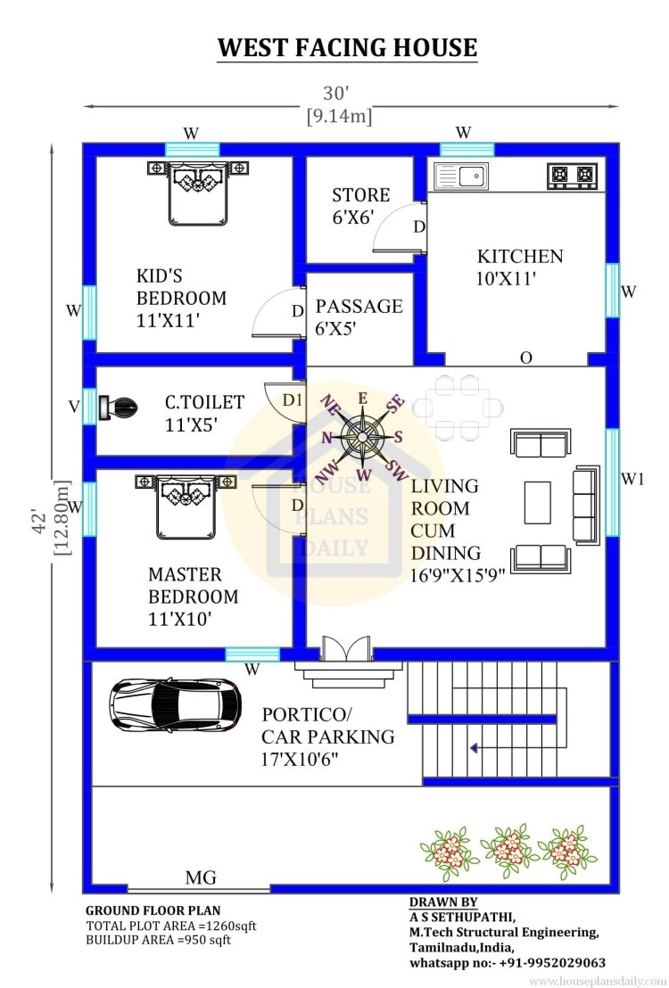 Low Budget House plan | House Plans Daily