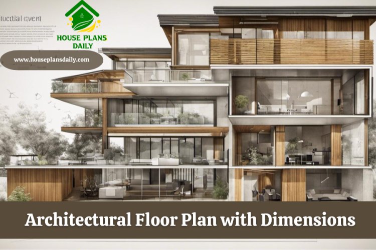 Architectural Floor Plan with Dimensions| Houseplansdaily.com