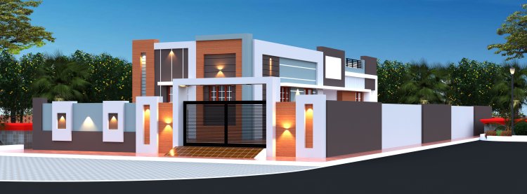 Village Single Floor Home Front Design | House Plans Daily