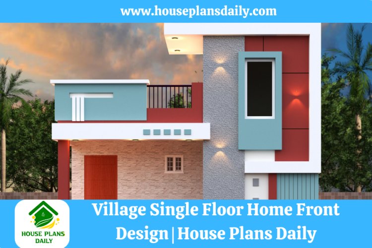 Village Single Floor Home Front Design