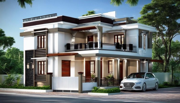 Contemporary House Elevation Double Floor | Elevation Design