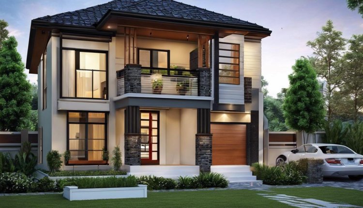 Contemporary House Elevation Double Floor | Elevation Design