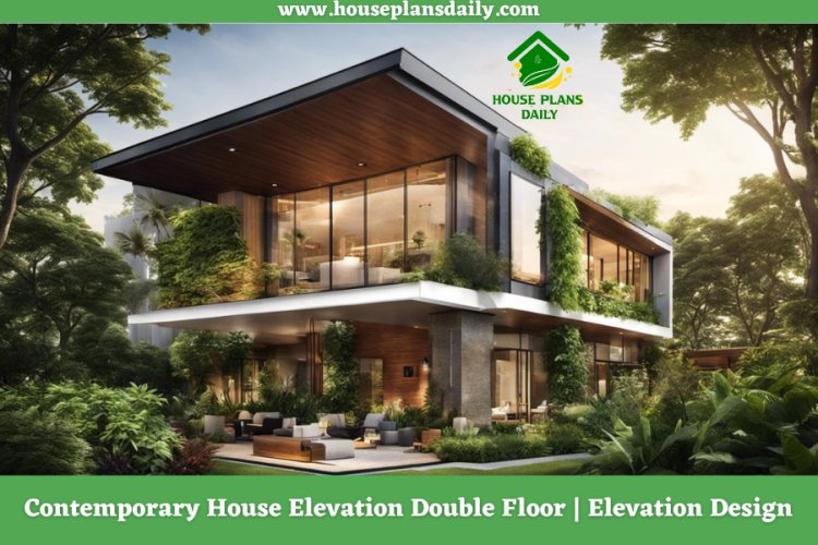 Contemporary House Elevation Double Floor | Elevation Design