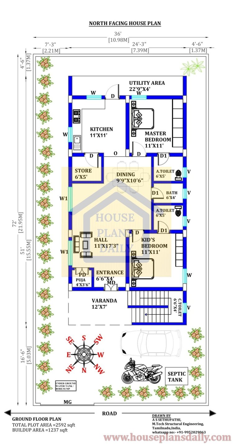 House Plan Electrical Drawing | House Plan PDF | 2500 sq ft House Plan