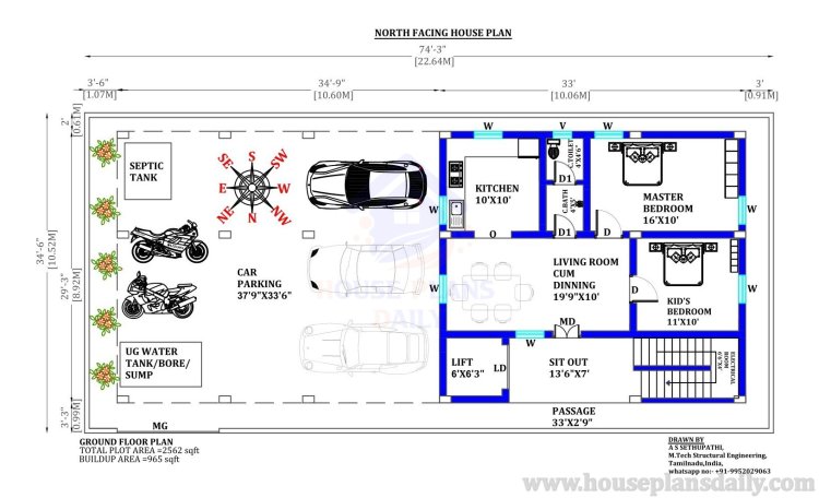 Apartment House Plan |4 Bed House | Apartment Plan