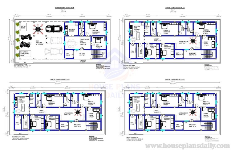 Apartment House Plan |4 Bed House | Apartment Plan
