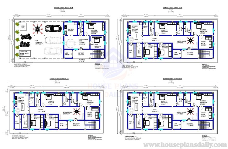 Apartment House Plan |4 Bed House | Apartment Plan