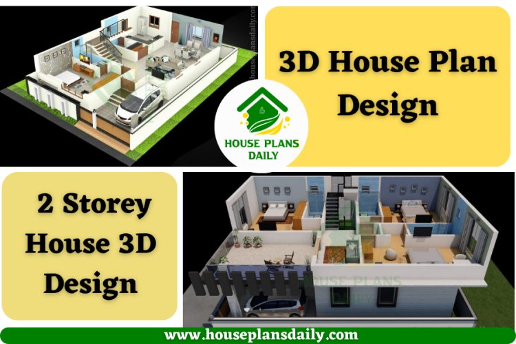 3D House Plan Design | 2 Storey House 3D Design