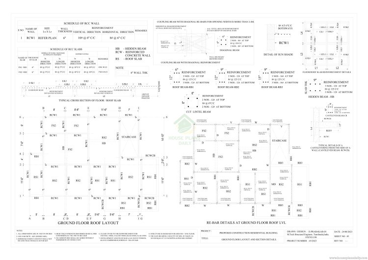 Shear Wall Design in House Plan | North Facing House Plan