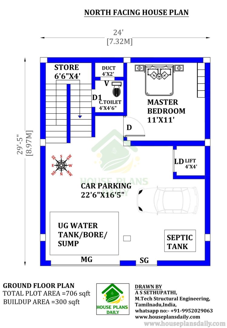 7 Bedroom House Plan | 6bhk House Plan | 5 Story House Plan