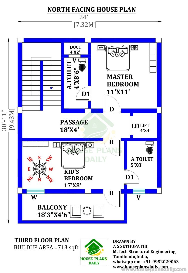 7 Bedroom House Plan | 6bhk House Plan | 5 Story House Plan