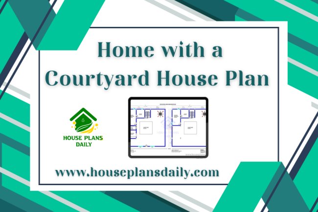 Home with a Courtyard House Plan