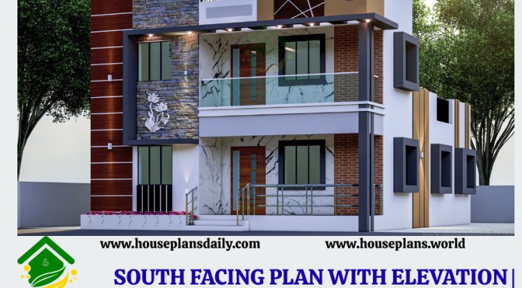 SOUTH FACING DUPLEX PLAN WITH ELEVATION | 1200 SQFT STRUCTURAL DRAWING