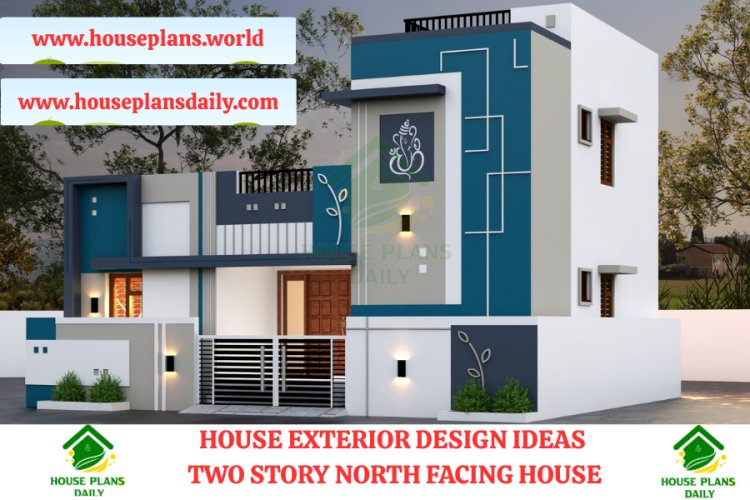 HOUSE EXTERIOR DESIGN IDEAS | TWO STORY NORTH FACING HOUSE