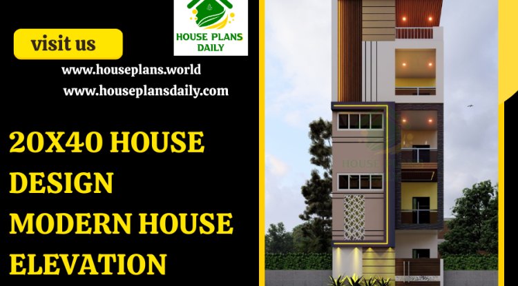 20X40 HOUSE DESIGN | MODERN HOUSE ELEVATION