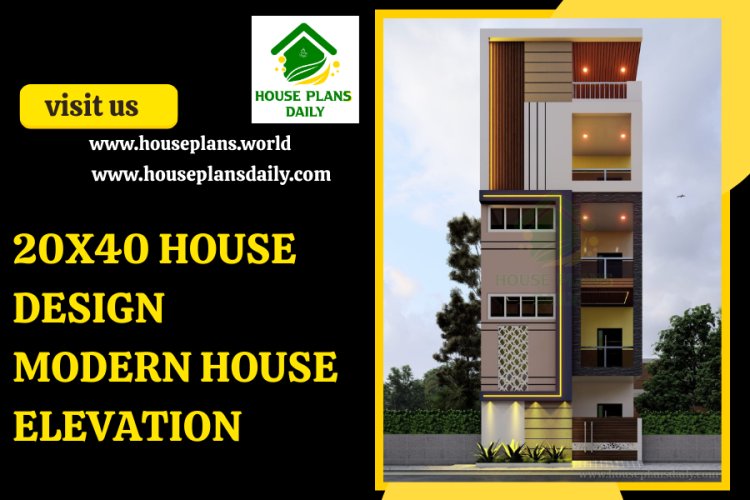 20X40 HOUSE DESIGN | MODERN HOUSE ELEVATION
