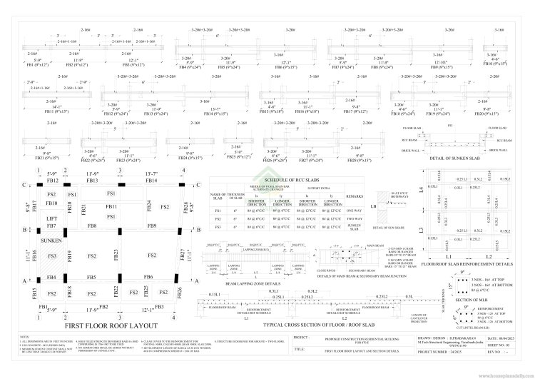 RENTAL CUM HOUSE PLAN WITH PARKING | STRUCTURAL LAYOUT DRAWING | DUPLEX PLAN