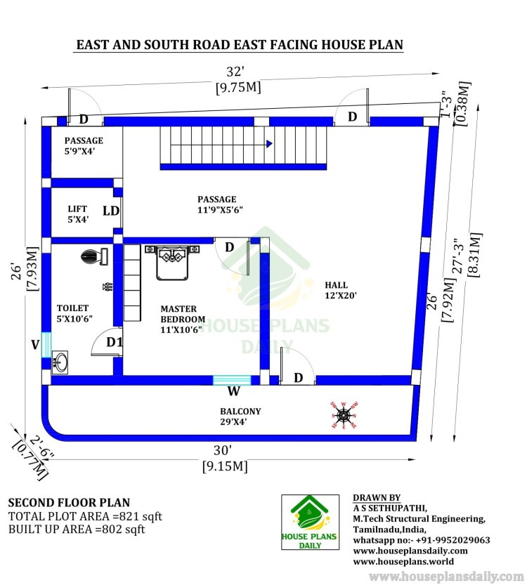 RENTAL CUM HOUSE PLAN WITH PARKING | STRUCTURAL LAYOUT DRAWING | DUPLEX PLAN