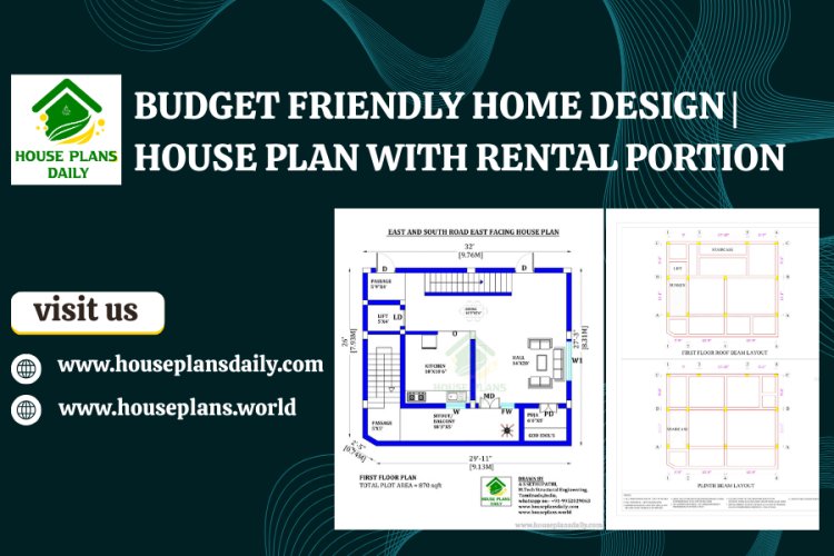 BUDGET FRIENDLY HOME DESIGN | HOUSE PLAN WITH RENTAL PORTION