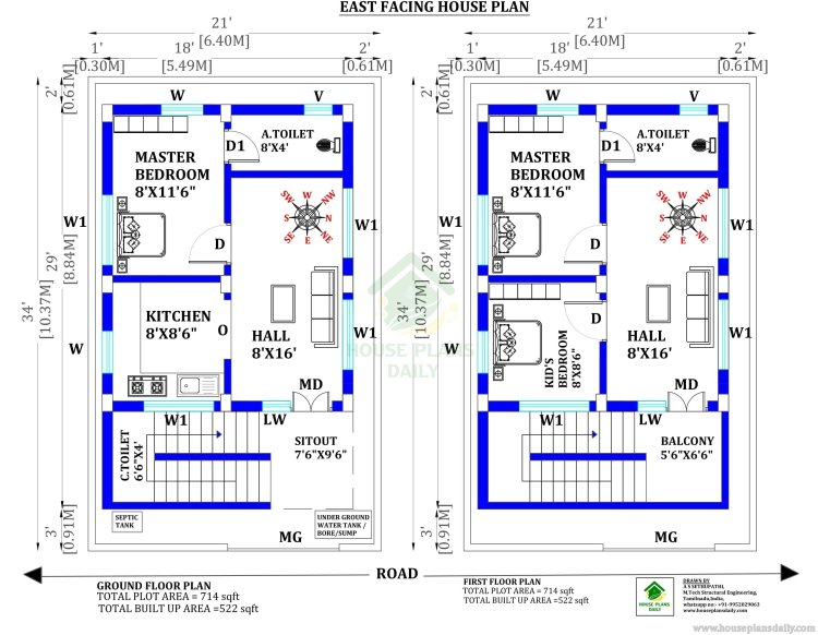 36 Vastu Shastra Compliant House Plans for Good Health & Prosperity