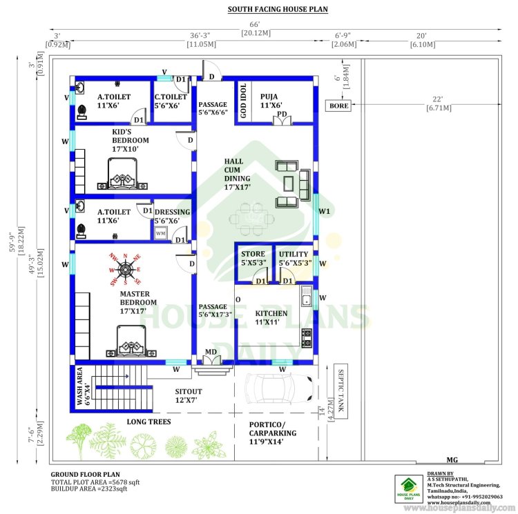 36 Vastu Shastra Compliant House Plans for Good Health & Prosperity