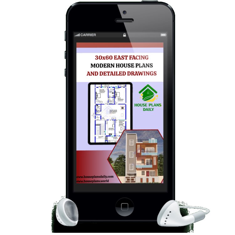 30x60 East Facing Modern House Plans and Detailed Drawings