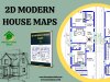 2D Modern House Maps
