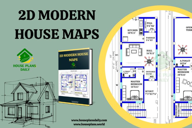 2D Modern House Maps